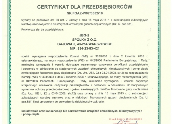 Certificado FGAZ